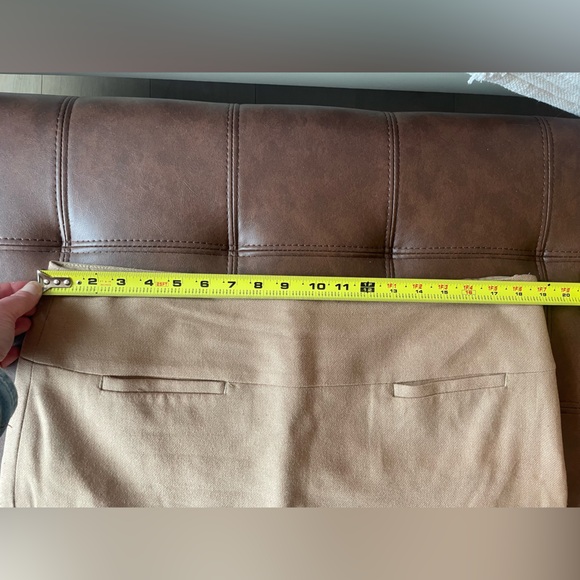 GAP Wool Camel Mini Skirt Size 14 - Picture 3 of 3